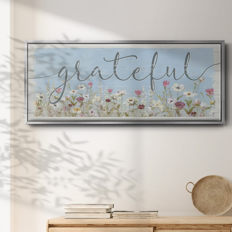 «Bloomin Around Grateful», toile encadrée, H 20 po x l 50 po