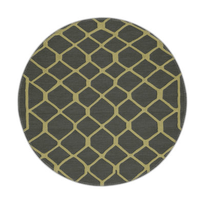 Trellis Brown Indoor and Outdoor Area Rug