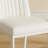 Dining Table Set With Armless Chairs.The Backrest Of The Dining Chair Is Designed With Multiple Vertical Stripes.-948288711