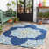 Adish Hand Hooked Oriental Indoor / Outdoor Rug