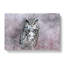 Horned Owl In Pink & Lilac In Abstract - Wrapped Canvas-55308723