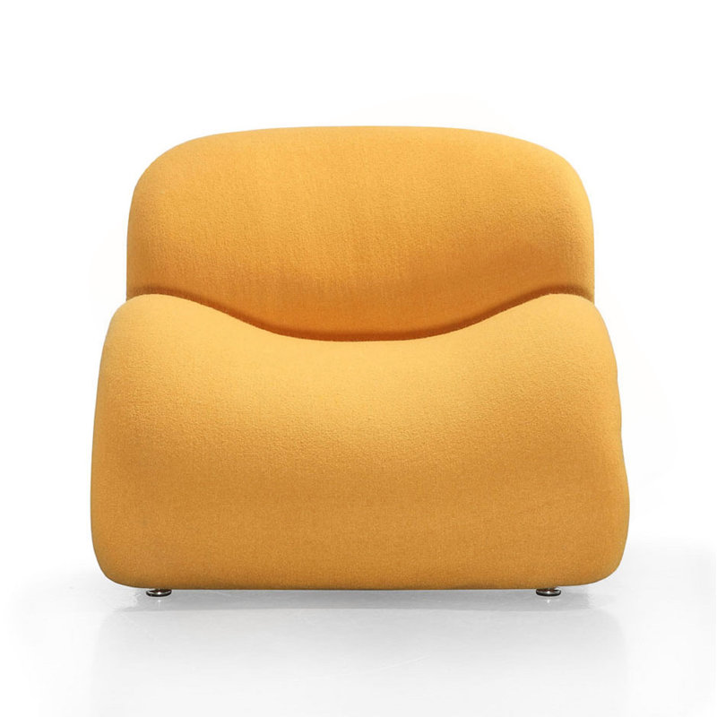 Fauteuil d'appoint Rosebud, Jaune