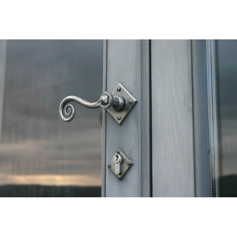 Diamond Euro Escutcheon Rosette, Pewter
