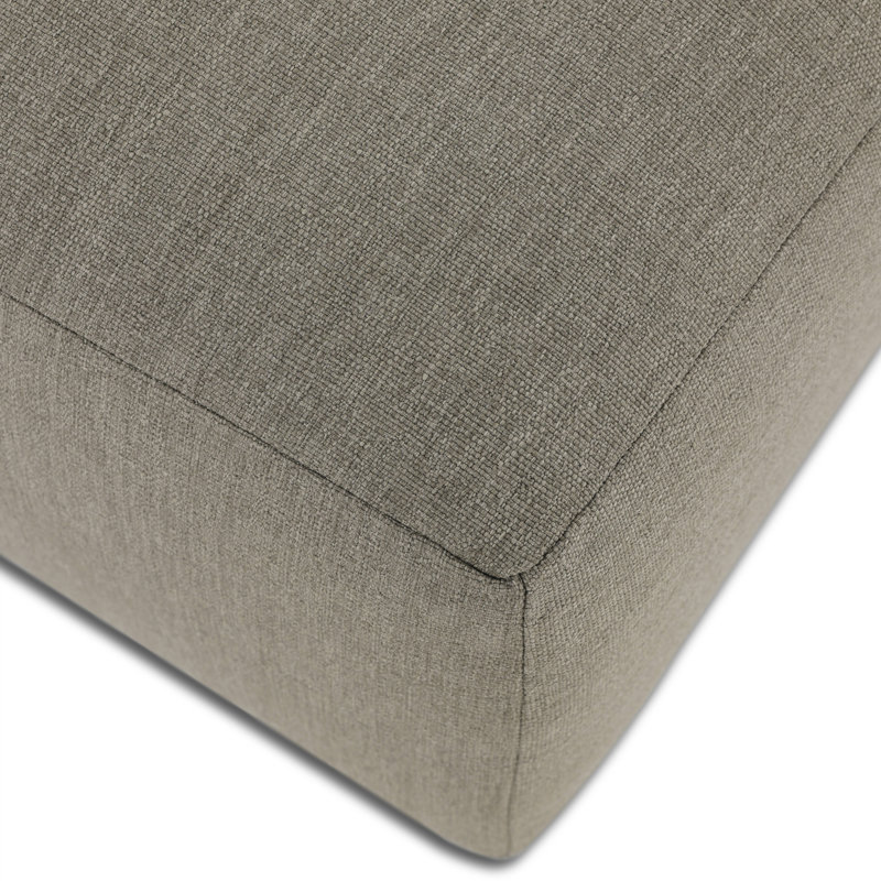 LENOX Modular Ottoman, Dark Brown, Dark Gray Polypropylene/Olefin