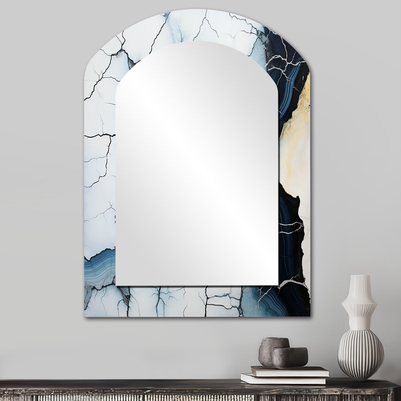 Blue Stone Geode Minimalisme II, 34 po x 25 po