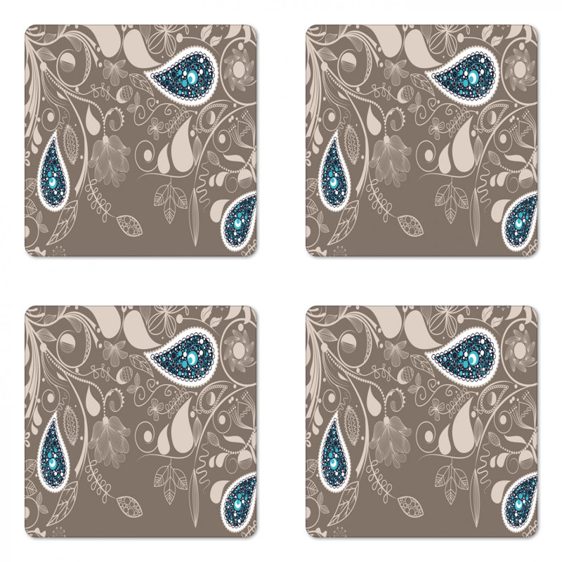 Sous-verre motif cachemire