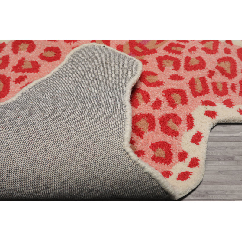 Tapis touffeté en laine 3 pi x 5 pi avec motif de tigre