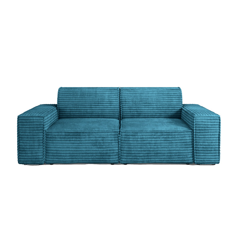 Mathushan 2 Seater Loveseat, Blue Marine