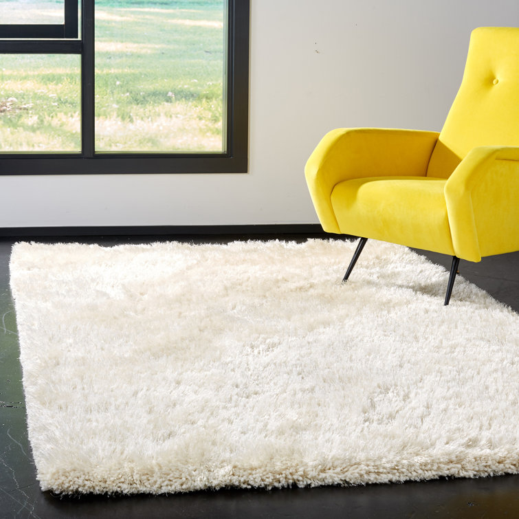 Hauge Shag Hand Tufted Performance Solid Color Rug