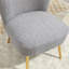 Chaise d'appoint d'appoint avec pieds gris anthracite