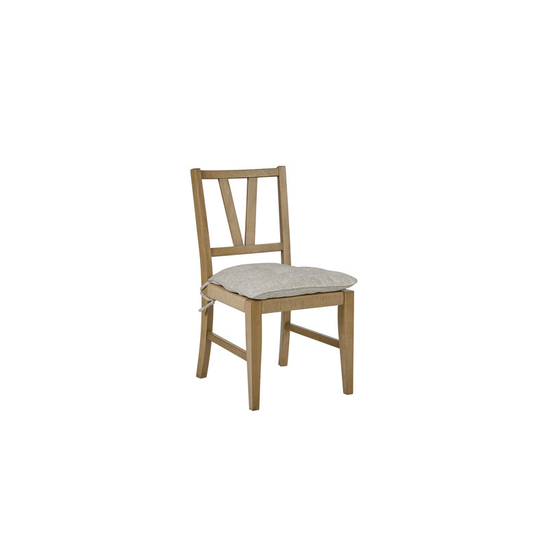 Chaise à dossier à lattes - Cajou (ensemble de 2), Light Tan