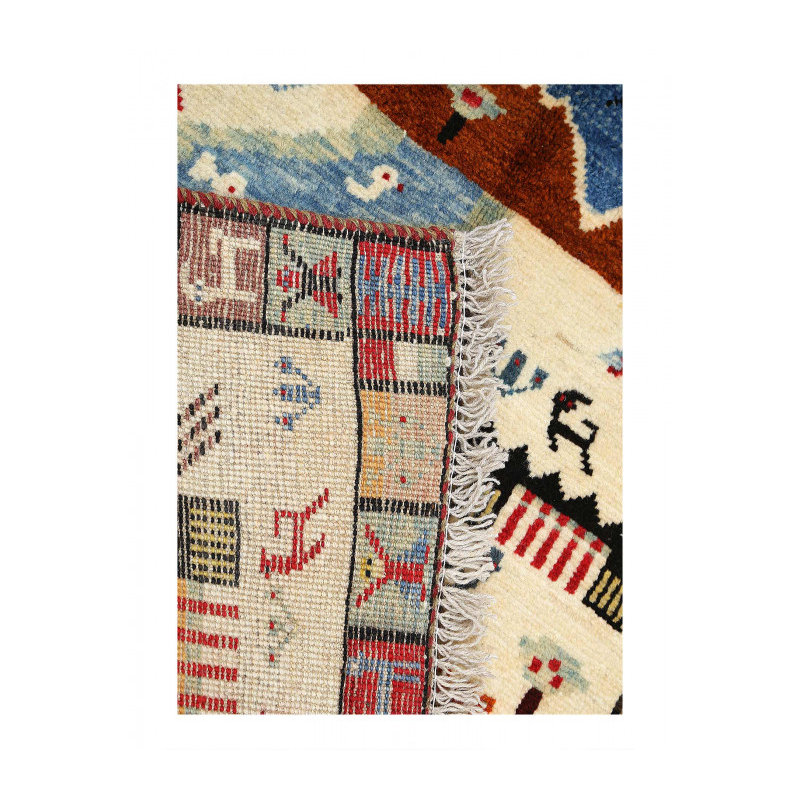 One-of-a-Kind Rectangle 2'9'' x 3'8'' New Age Area Rug in Ivory/Malibu
