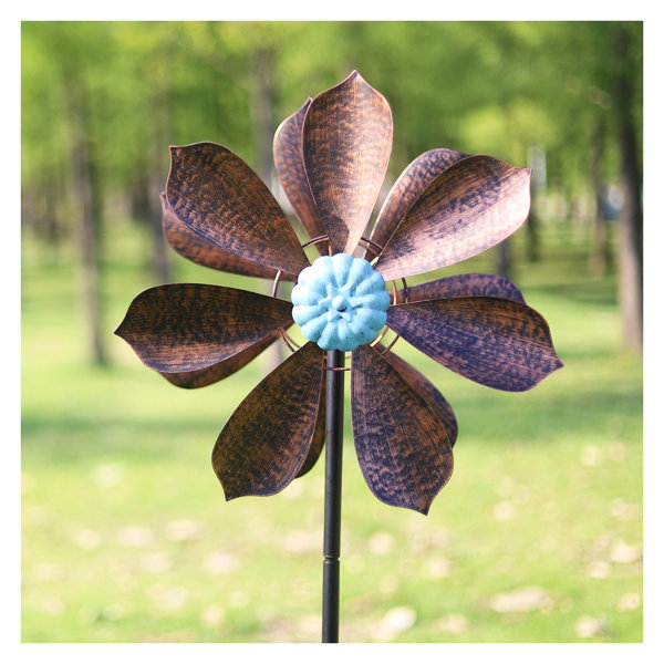 Arlmont & Co. Damyia Weather Resistant Metal Abstract Rotator - Wayfair ...