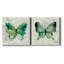 Papillon croquis I - ensemble de 2 reproductions sur toiles tendues-219853437