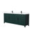 Meuble-lavabo double autoportant 84 po avec plateau en quartz Beckett