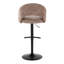 Tabouret de bar réglable Resme avec repose-pieds en T arrondi (ensemble de 2)-121972417-121972419