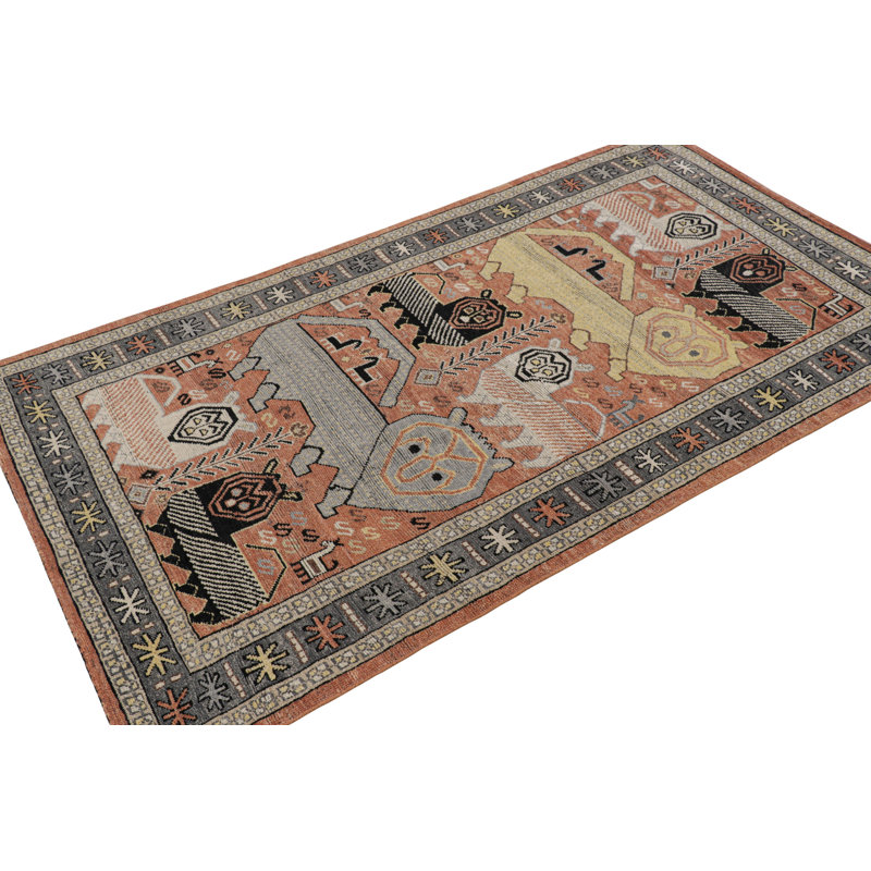 Burano Hand Knotted Wool Animal Print Area Rug, Rectangle 10' x 14'