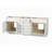 Disar 84" Double Bathroom Vanity Base Only-111779182