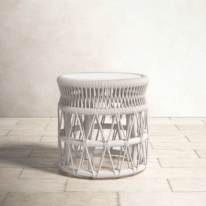 Lucan 20'' Stone Outdoor Side Table