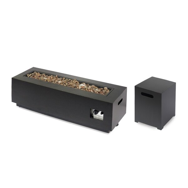 Ahmier Terrace Heater Steel Wood Burning Outdoor Fireplace