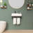23" L x 16" W White Rectangular Ceramic Wall Mounted Bathroom Sink with Faucet Hole and Black Towel Bar