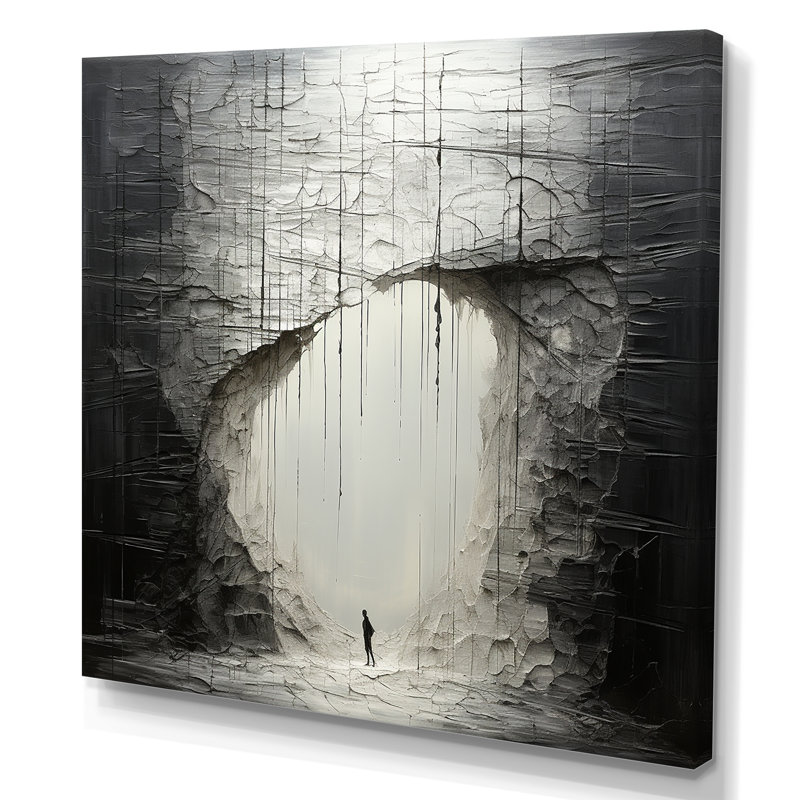 Minimalisme, solitude, méditation, art mural, Toile tendue, H 36 po x l 36 po x P 1,5 po