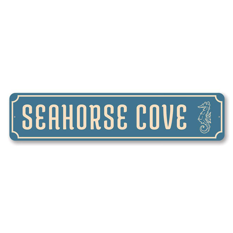 Panneau en aluminium Seahorse Cove, H 4 po x l 18 po x P 0,04 po