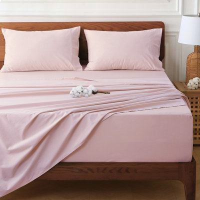 100% Cotton Sheets Extra Deep Pocket, Hotel Luxury Soft Cooling Cotton Sheet Sets