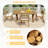 4 - Person Acacia Wood Patio Dining Set With Rectangular Table-711614506