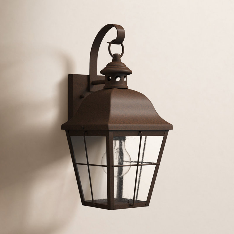 Lanterne murale d'extérieur H 15,5 po Merton, Bronze cuivré