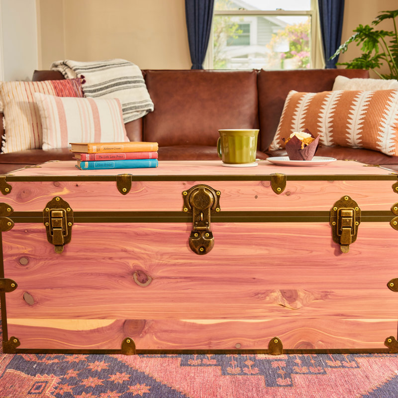 Table basse Rhino Knotty Cedar, Doré, H 18 po x L 20 po x l 40 po
