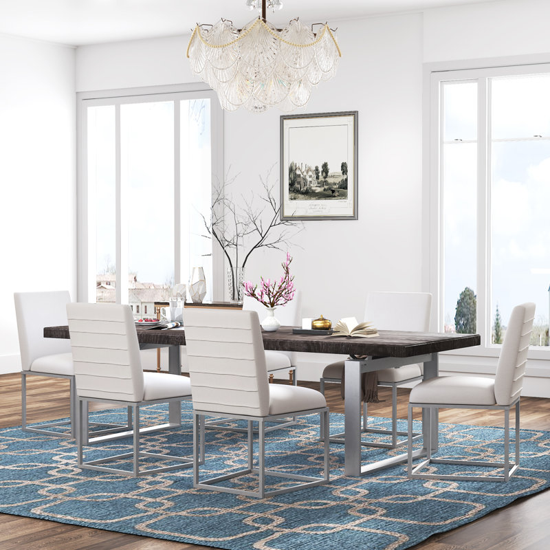 Ensemble de salle à manger extensible à 5 piédestaux Hokku Designs