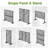 72" H x 47" W Metal Privacy Screen Fence Panel Blade Pattern-55887648