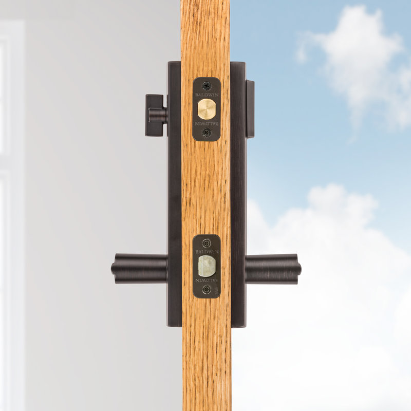 Prestige Complete Entry Lever Set with Single Cylinder Deadbolt and Door Lever