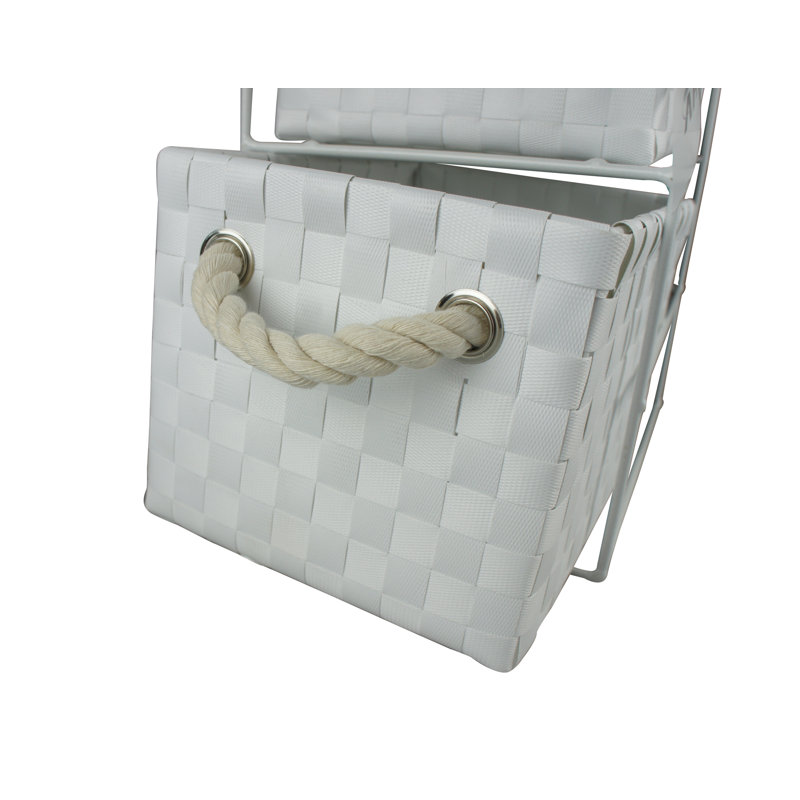 33cm H x 25cm W Utility Cart, White