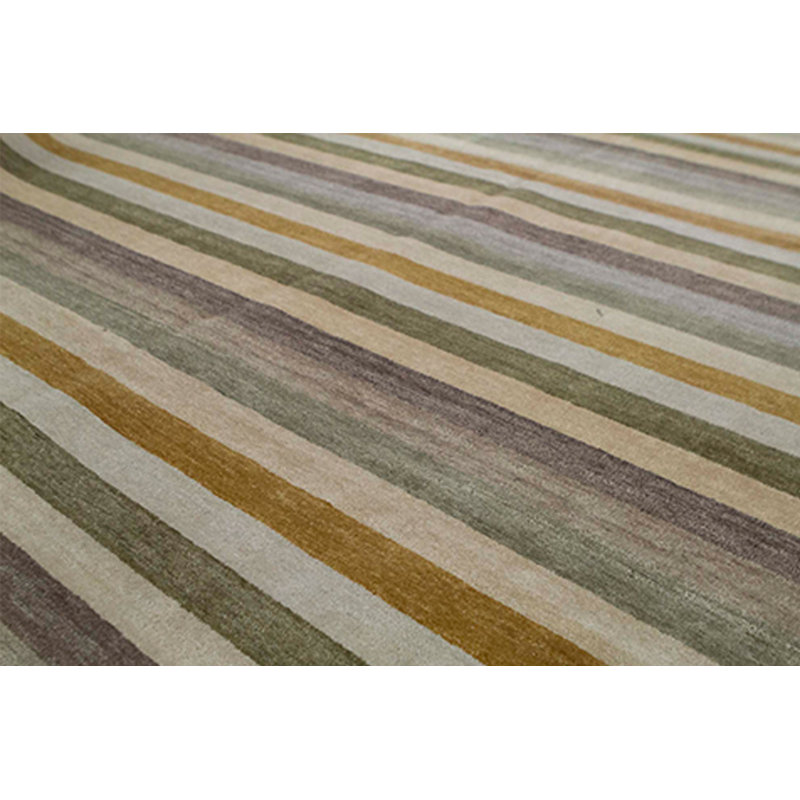 Wool Striped Area Rug