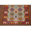 Tapis géométrique en laine Kilim