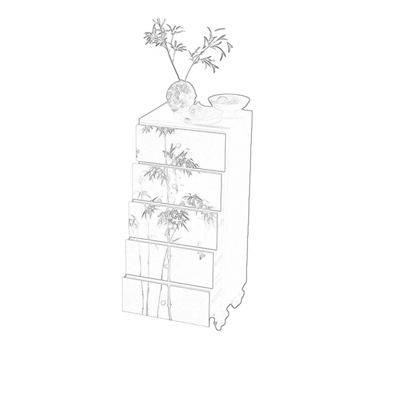 Armoire décorative Elegant, Noyer