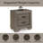 Gray Nightstand With Weathered Finish - 2 Generous Drawer Options, Metal Center Glides, Shaker Leg Design, Build, 3d Paper Veneer, Edge Treatment, 24" W X 27" H 17" D Roomy Spaces, Glide System,