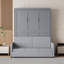 Lit escamotable double pleine grandeur avec coussin-502792473