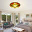 Stanek 3-Light 16'' Tiffany Glass Flush Mount