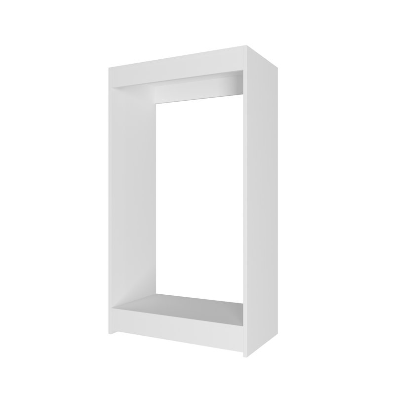 Double Hanging Closet Unit Closet System, White, 46" x 25.5" x 14"