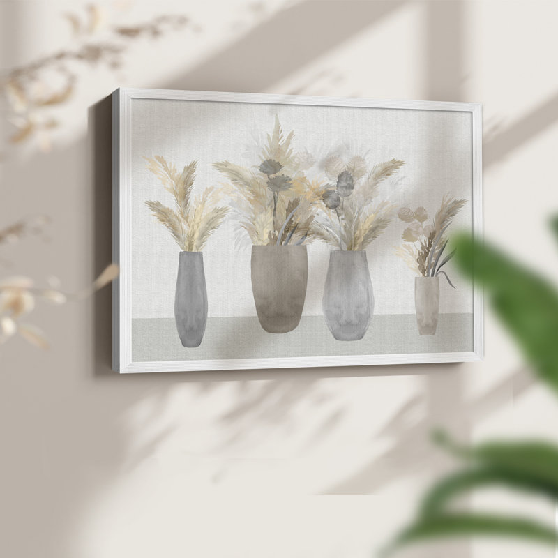 Cattail Still Life -Framed Print - Restickable