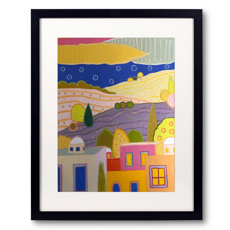Jeff Ferst " Magic Happens Outside My Window " by Jeff Ferst, 31.2" H x 25.2" W, Black Framed