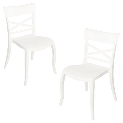X-Terra S Indoor/Outdoor Stackable Dining Side Chairs (Set of 2)