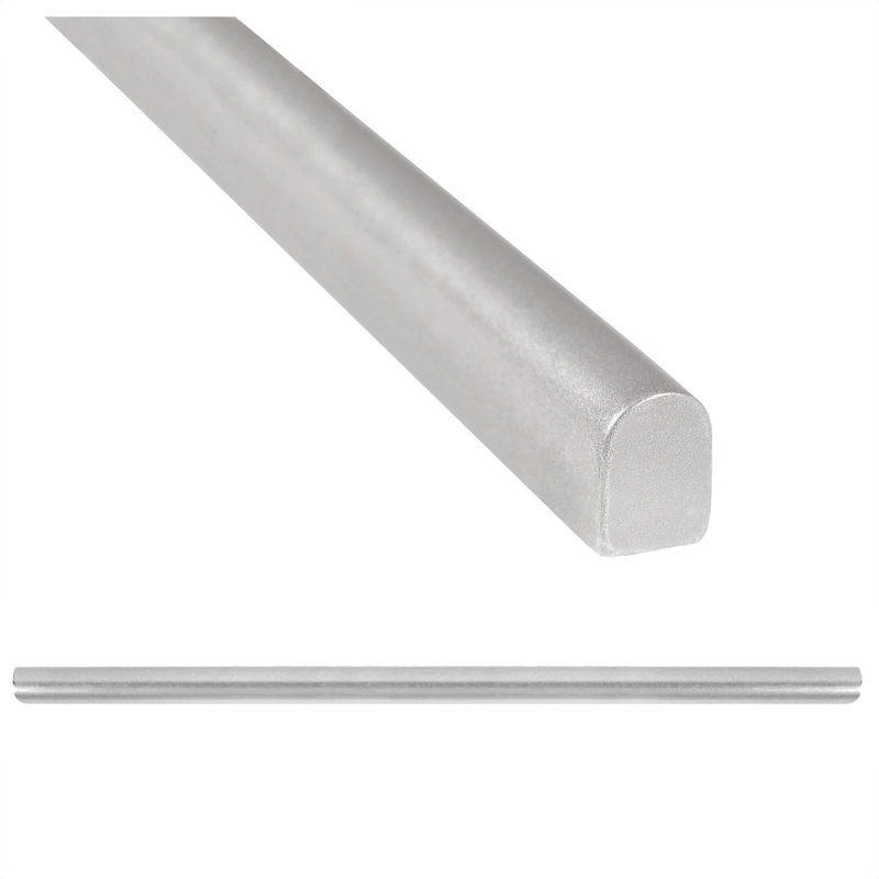 Doublure en porcelaine 12 po x 0,75 po, Nickel brossé