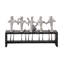 Statue de bande musicale en bois aluminium