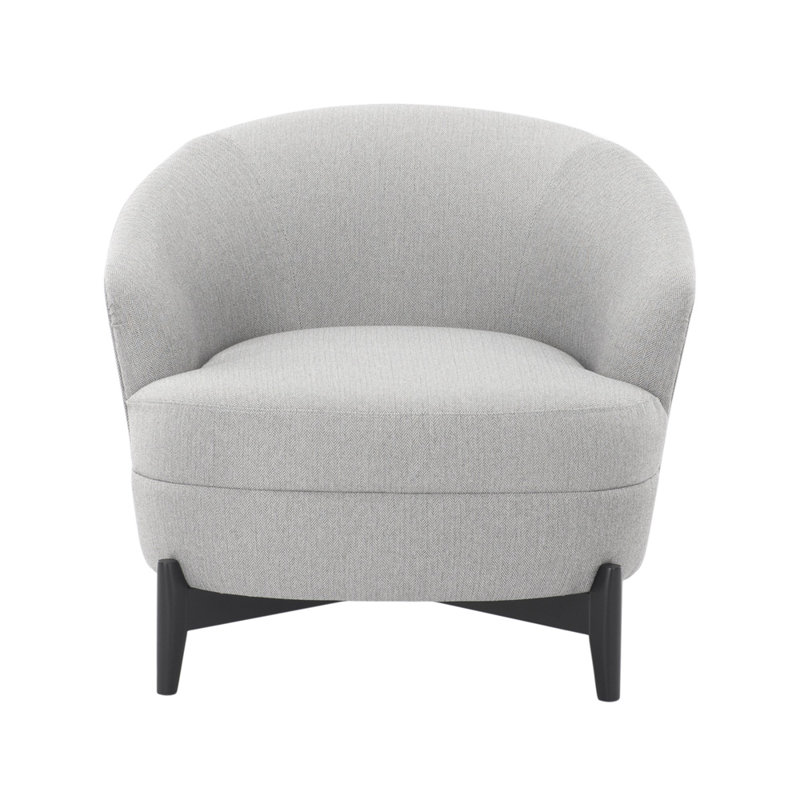 Fauteuil d'appoint rembourré de 33,07 po de largeur, Gris
