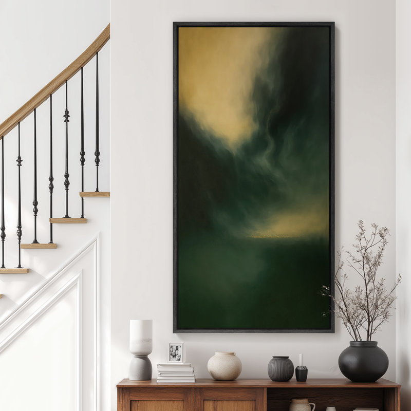 Très grand art mural rétro encadré pour art classique, Noir, H 60 po x l 30 po