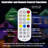 Smart Permanent Outdoor Lights, 100ft with 72 LED RGB String Lights, IP67 Waterproof Eaves Light